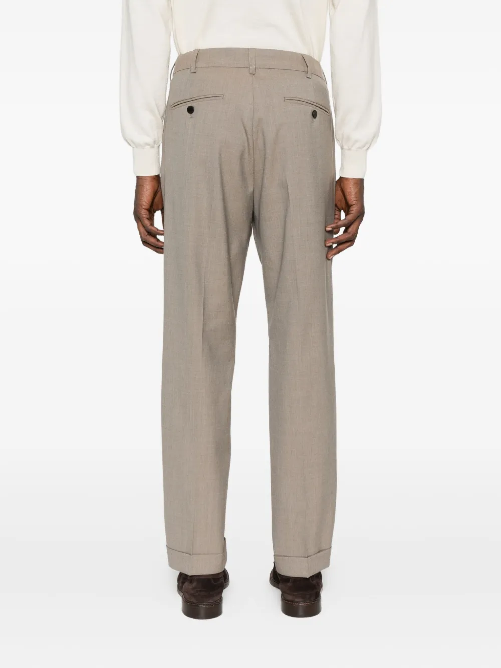 Cellar Door Geplooide broek Beige