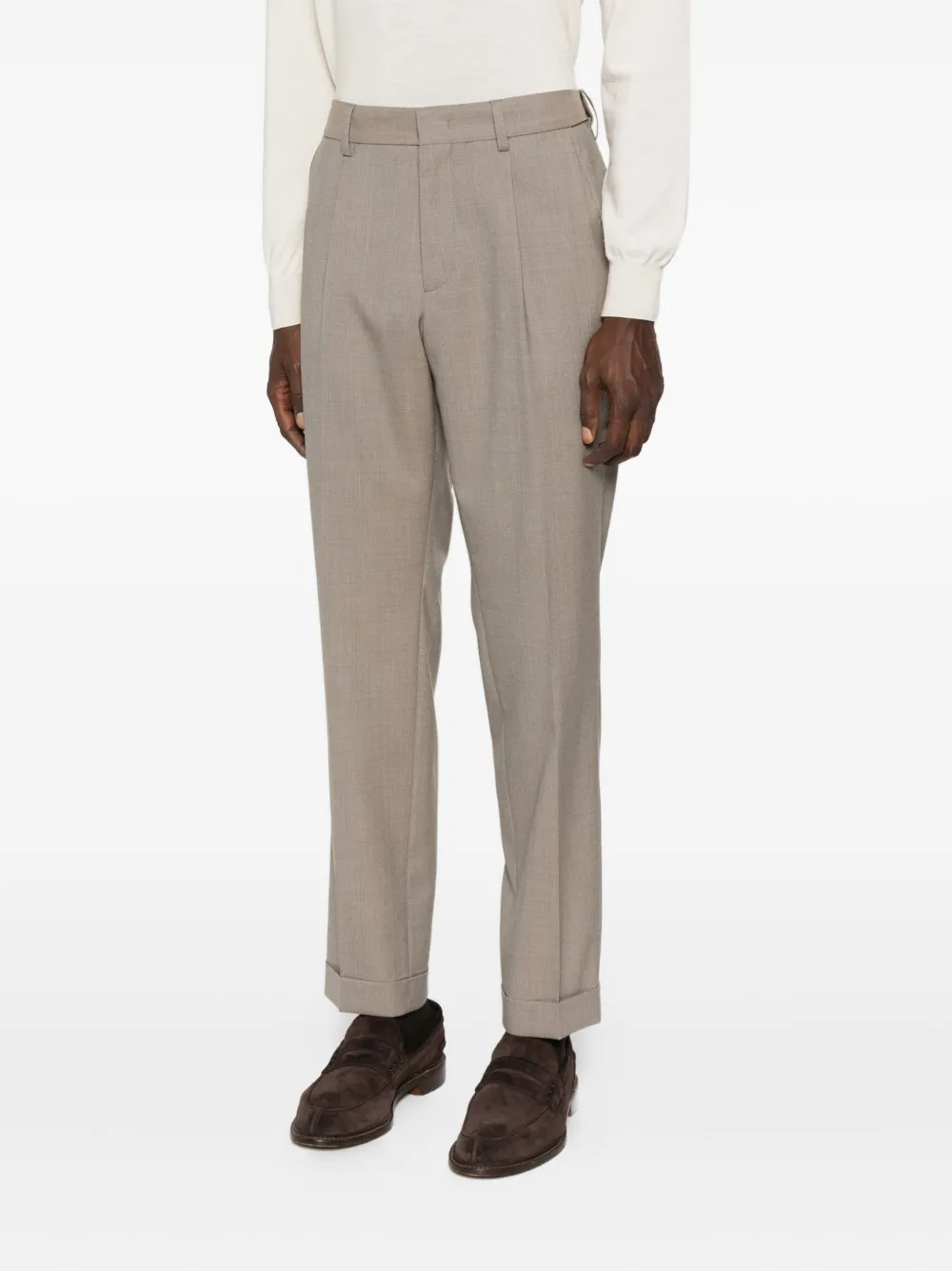 Cellar Door Geplooide broek Beige