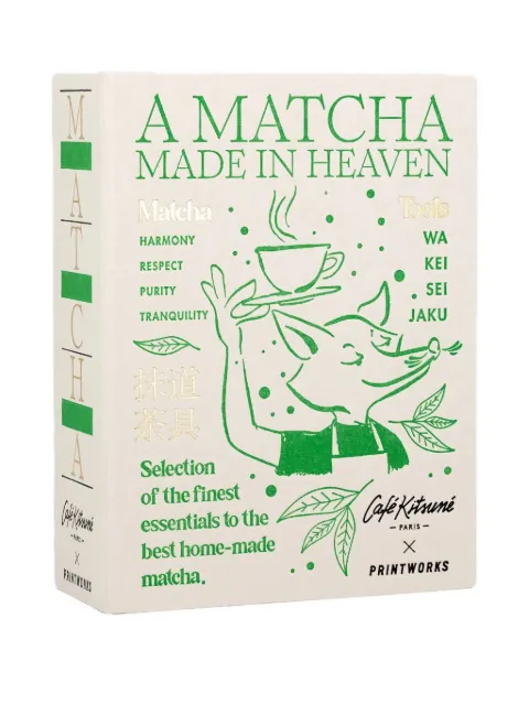 CAFÉ KITSUNÉ x Printworks Barista Fox matcha set