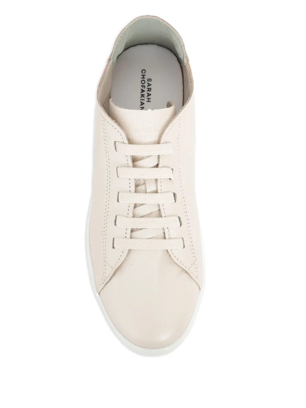 Sarah Chofakian Leren sneakers Beige