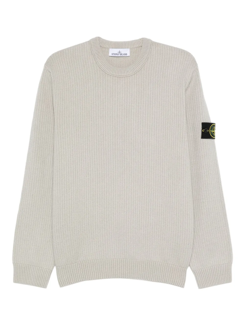 Stone Island ribbed crew-neck sweater | Grey | Image 1