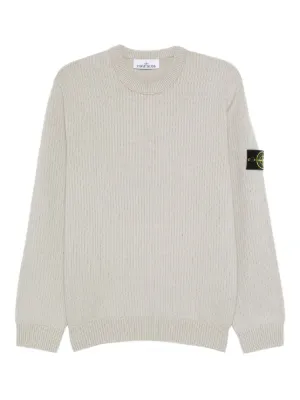 Stone Island ロゴパッチ セーター | ニュートラル | FARFETCH JP