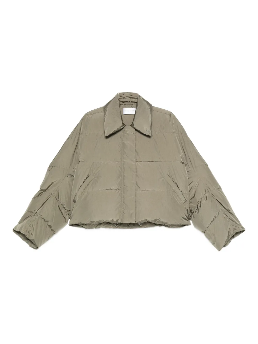 Christian Wijnants Jani quilted cropped jacket | Green | Image 1