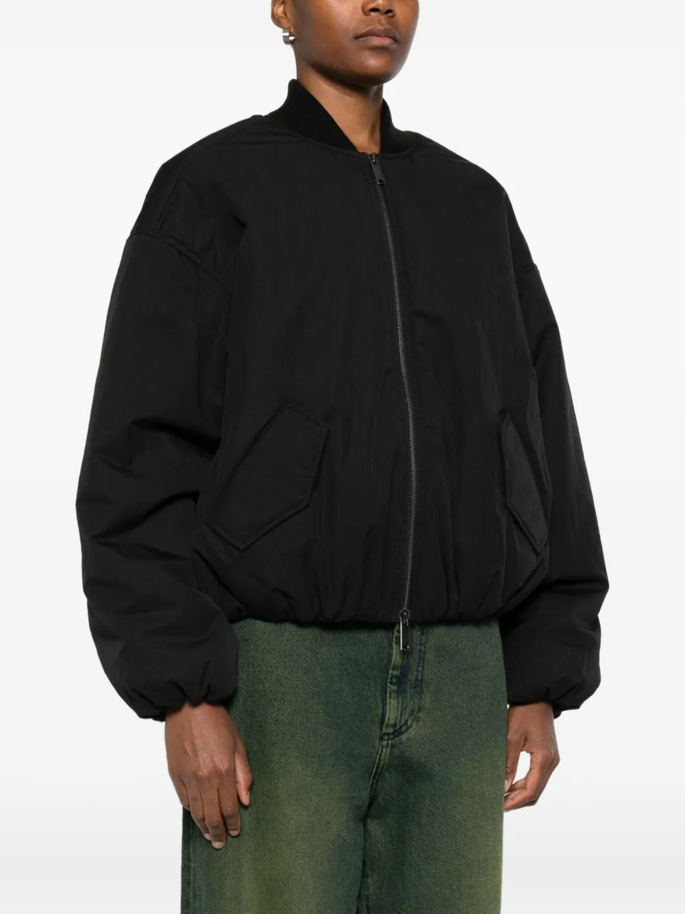 Christian Wijnants Zip-front Pocket Bomber Jacket In Black