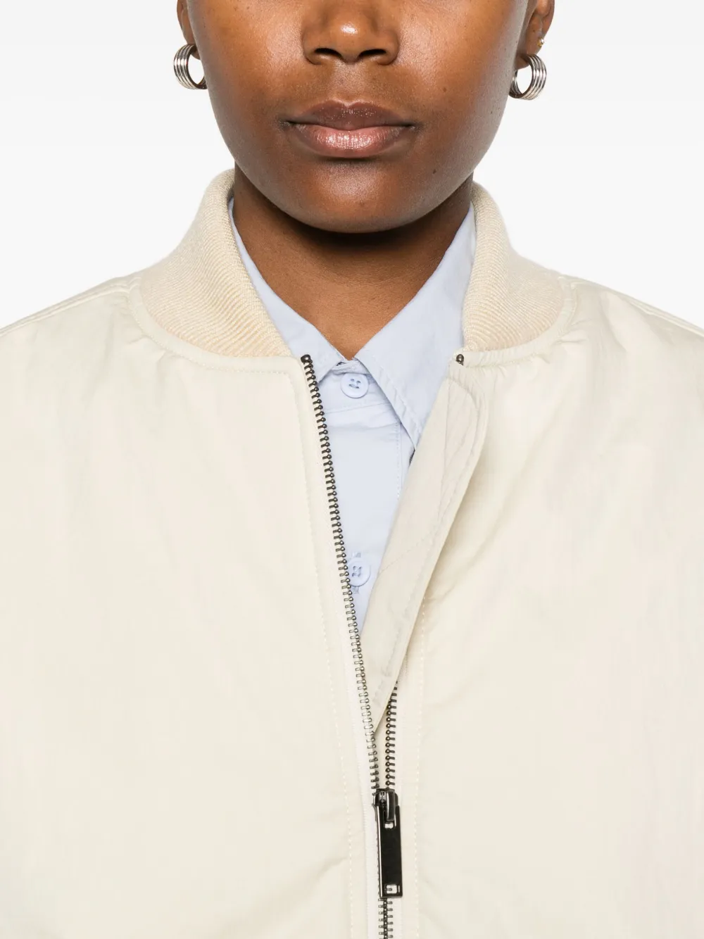 Christian Wijnants Jena bomberjack met elastische cuffs Beige