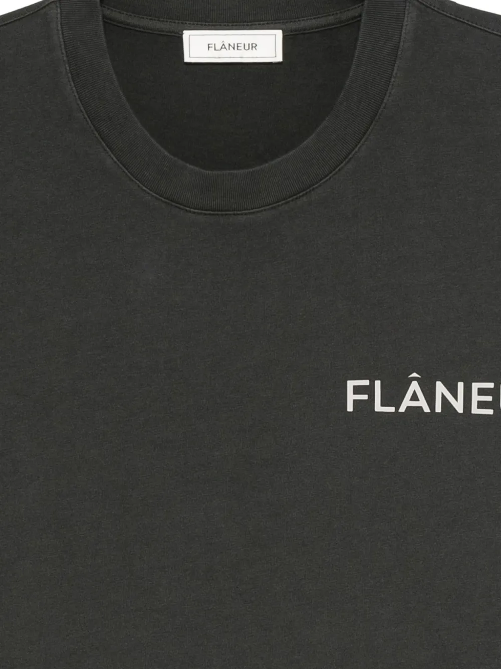 Flâneur Logo-print T-shirt In Black