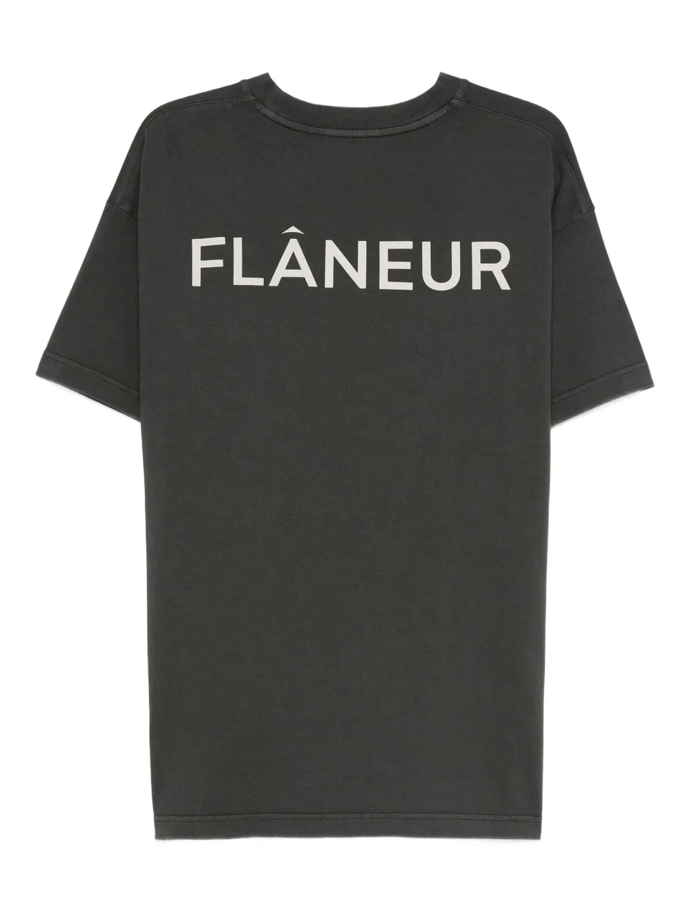 FLÂNEUR logo-print T-shirt - Zwart
