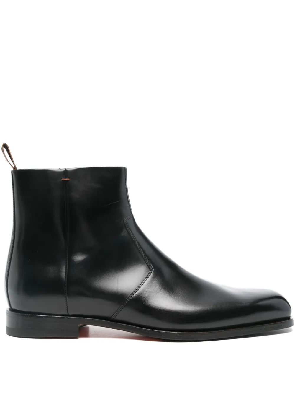 Santoni Leren laarzen Zwart