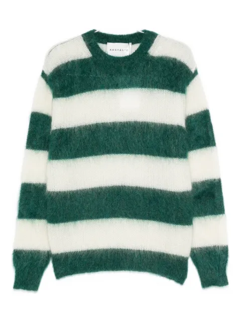 AMARANTO  striped mohair sweater