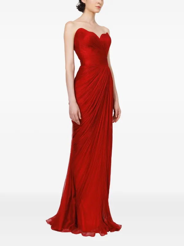 iris serban red dress Iris Serban Gisselle Floor-length Dress