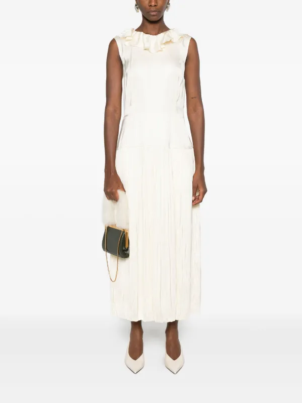 open lace back dress High Low Horizontal Stripe Pleated Skirt  My Boutique