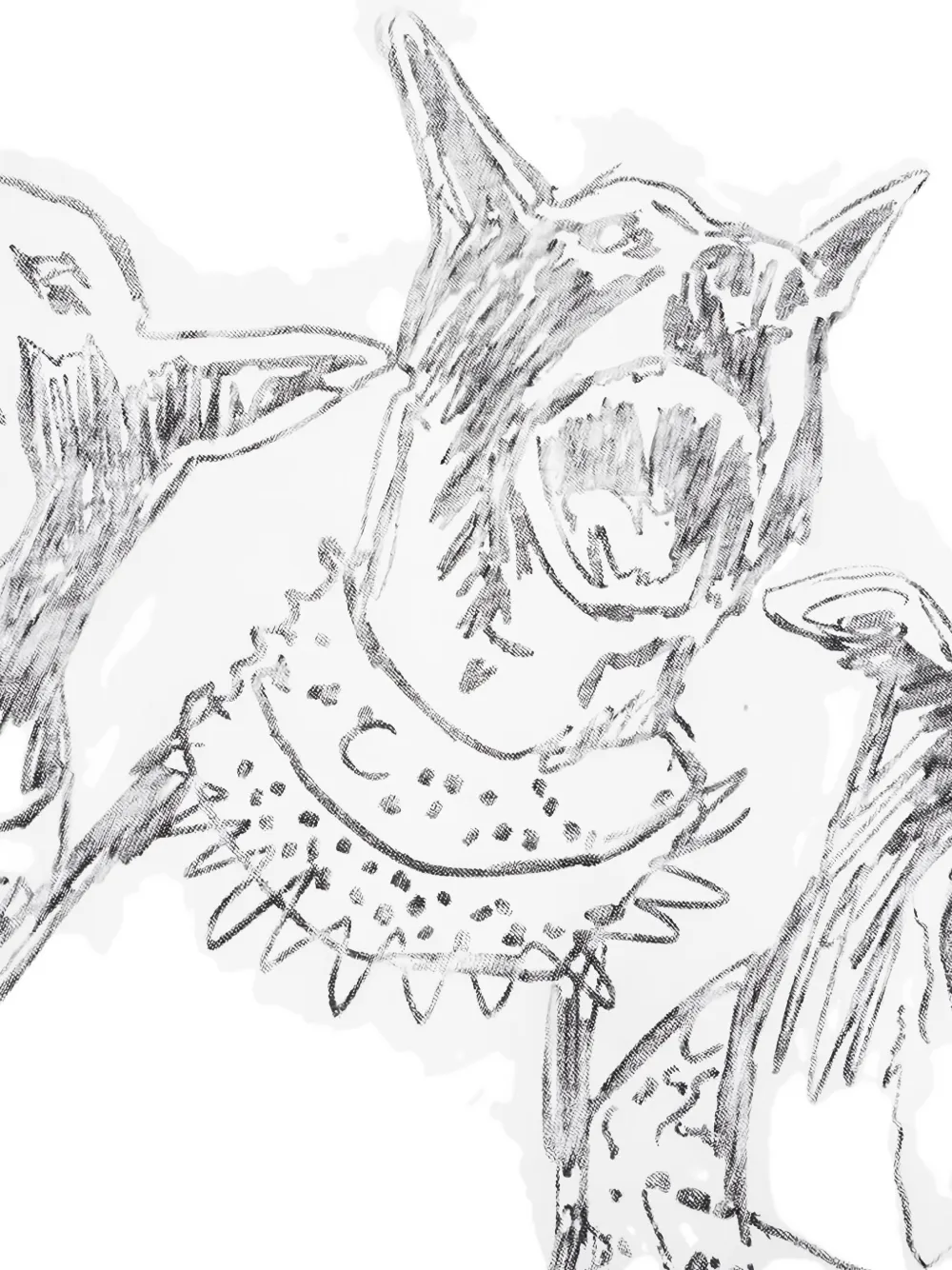 Represent Thoroughbred Dog handgetekend T-shirt Wit