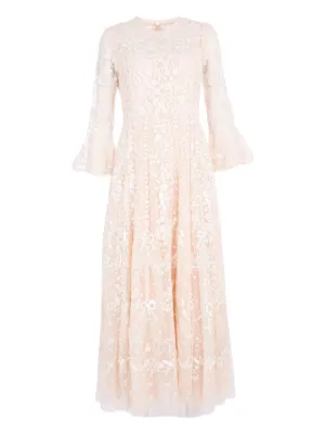 needle and thread beige dress & Shimmer Ditsy sequin-embellished Gown | Neutrals fancy cape dress 2/1pc 3CM Thick Invisible nopromo Threads signature frill 尺寸:2