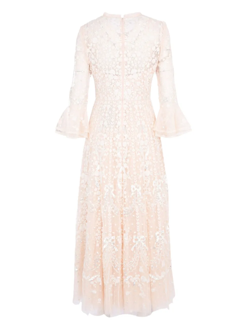 Needle & Thread flower-embellishment maxi dress - Beige