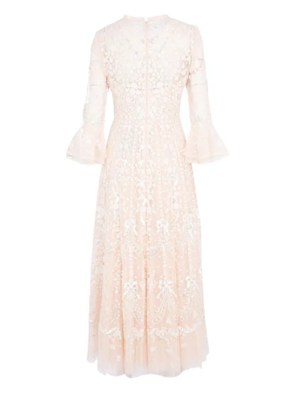 Needle & Thread flower-embellishment Maxi Dress | Neutrals