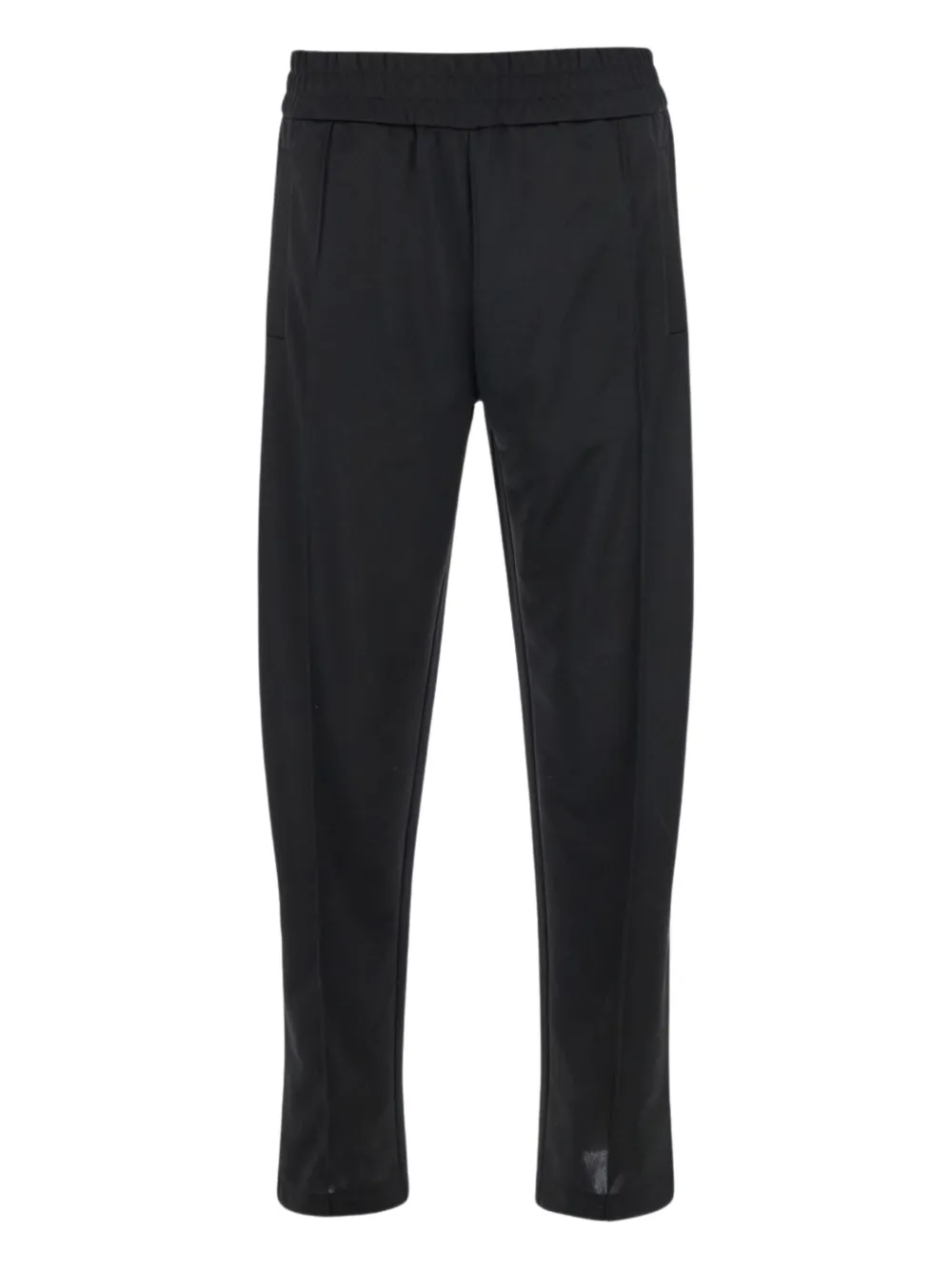 Palm Angels Black Pants With Lettering Logo Printed On The Back In Black