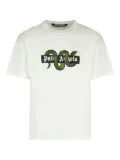 Palm Angels snake box logo tee - White