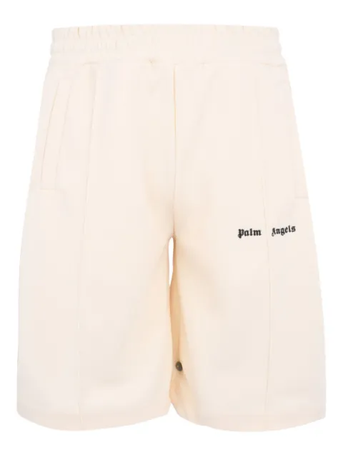 Palm Angels logo-plaque track shorts
