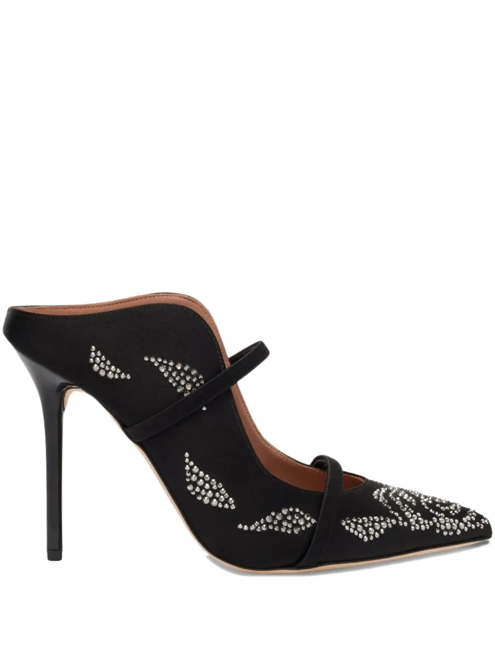 Malone Souliers Maureen 70 mm muiltjes Zwart