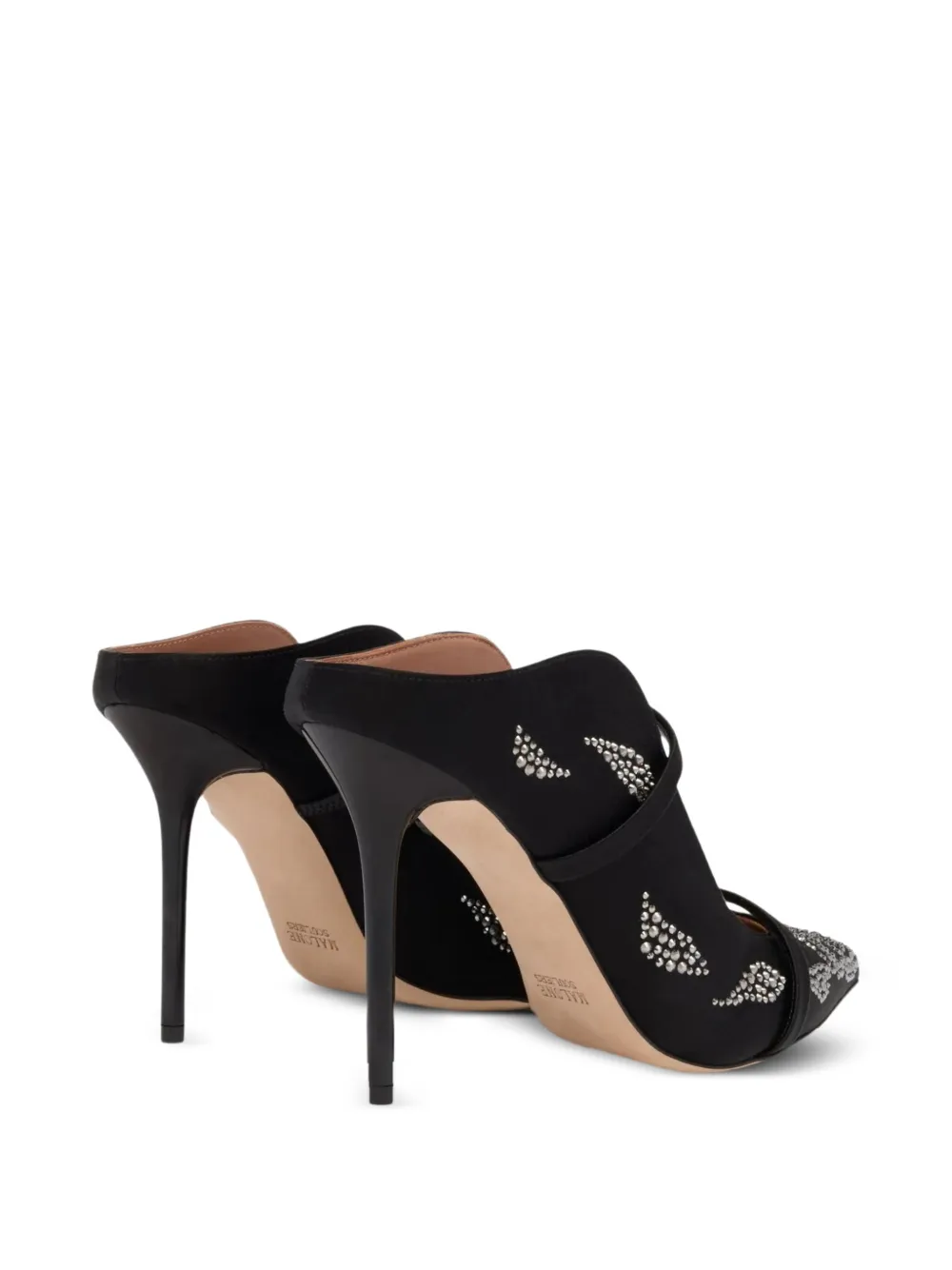 Malone Souliers Maureen 70 mm muiltjes Zwart