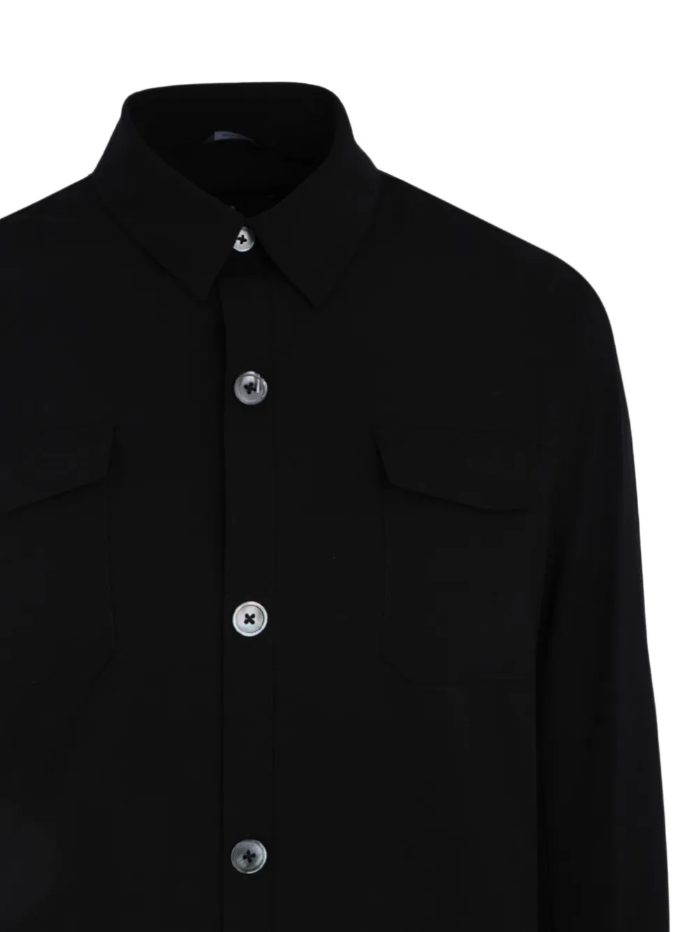 Tombolini Shirtjack met knopen Zwart