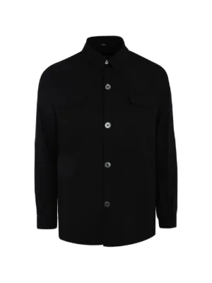 Salvatore Santoro レザーシャツジャケット | ブラック | FARFETCH JP