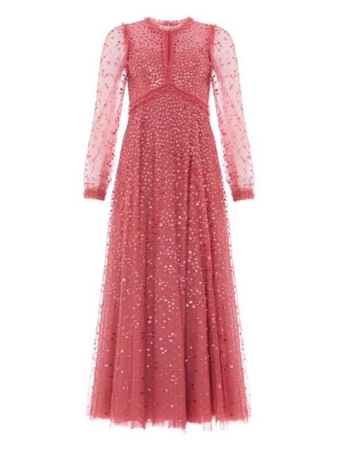 Needle & Thread sequin-embellishment maxi dress