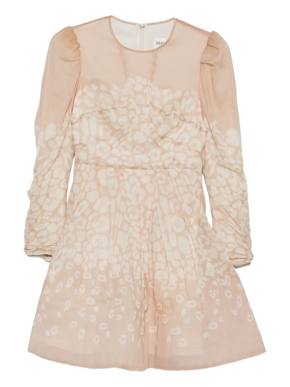 MALINA long-sleeve leopard-print dress | Neutrals | Image 1