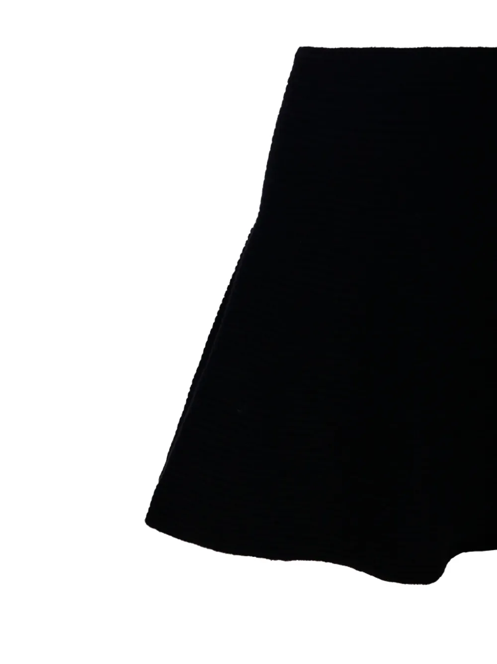 Nude Geribbelde mini-rok Zwart