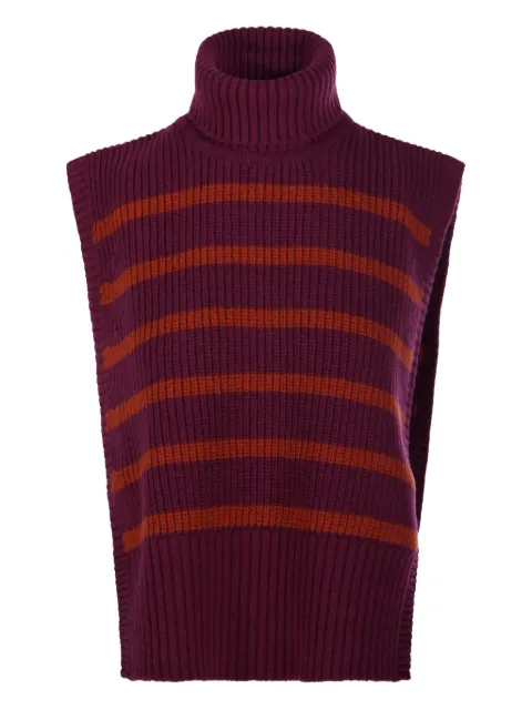 DAVANTINO turtleneck striped vest