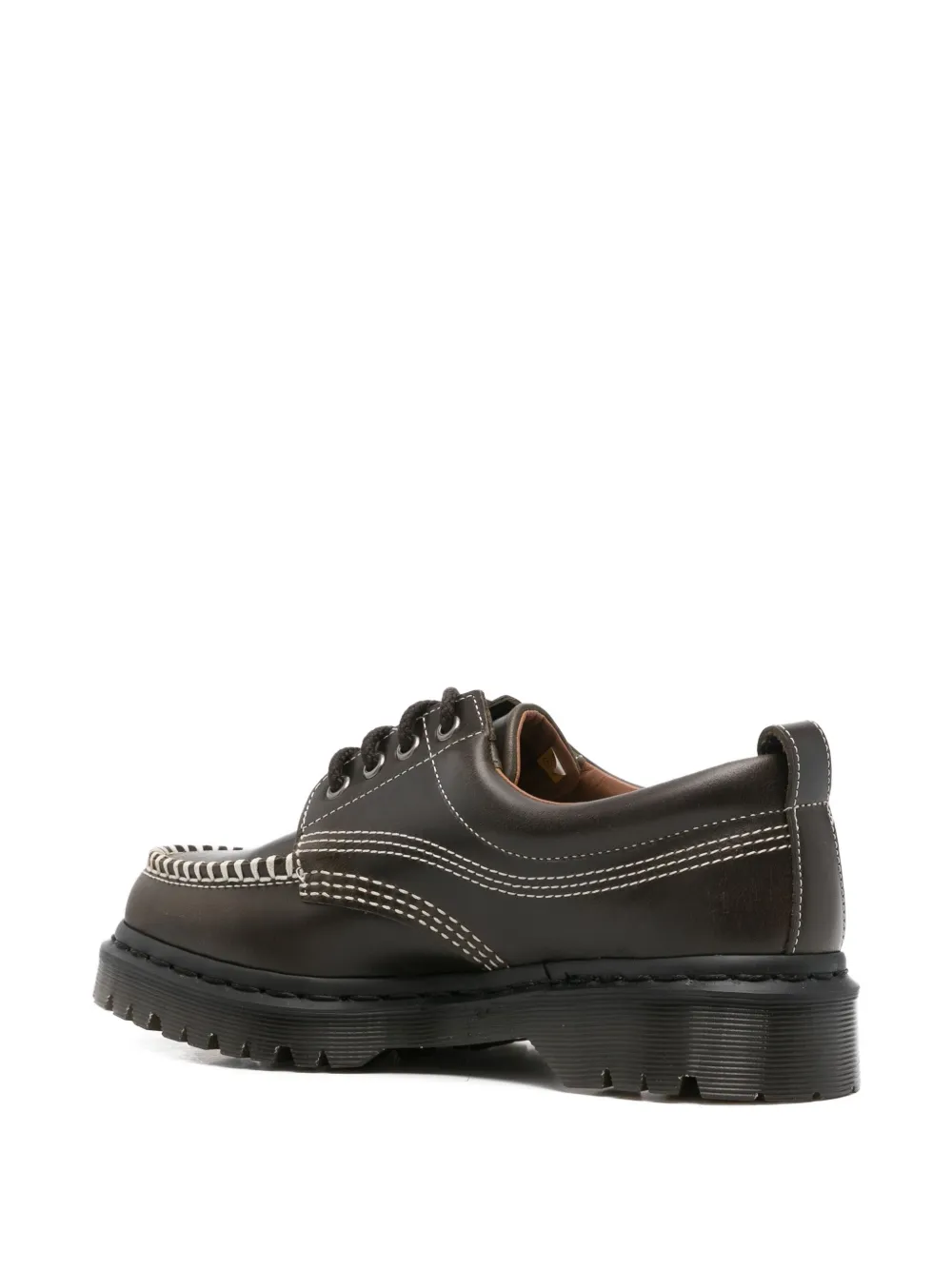 Dr. Martens Leather Derby Shoes In Brown