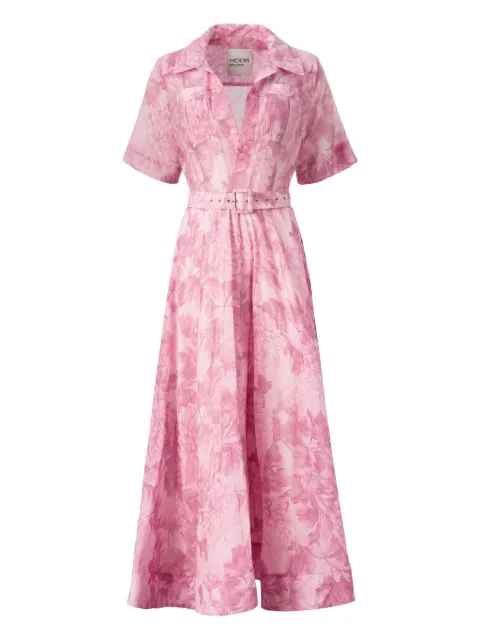 MOOS STUDIO La Rosée floral-print belted dress