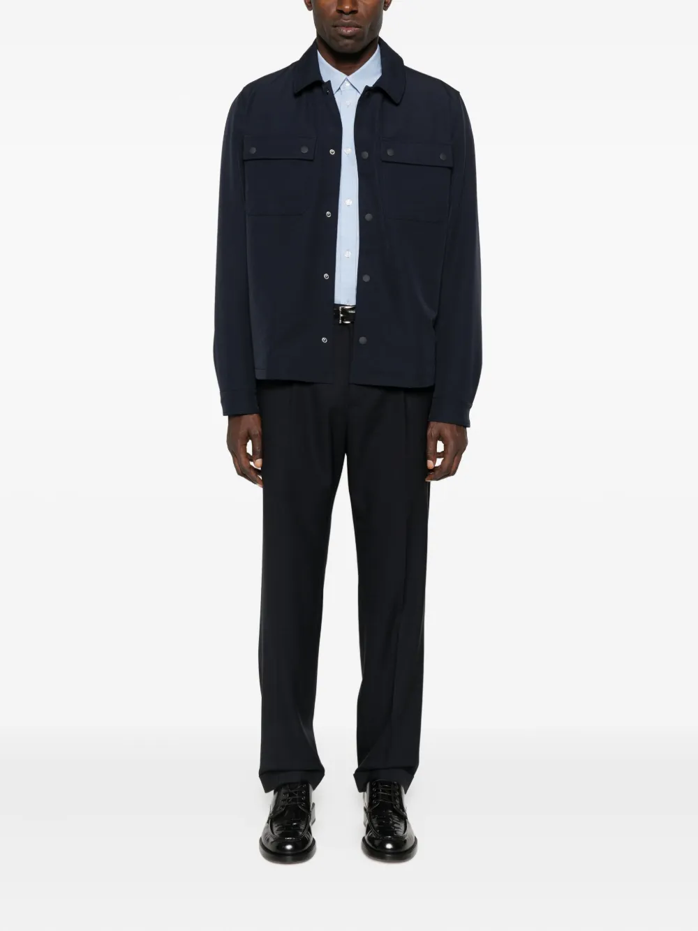 Cellar Door pleated-cuffed trousers - Zwart
