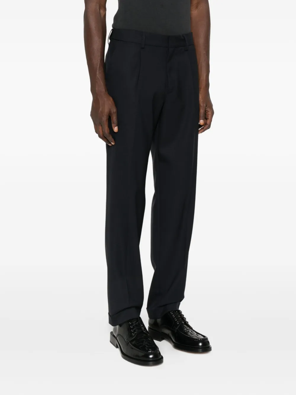 Cellar Door Broek met geplooide cuffs Zwart