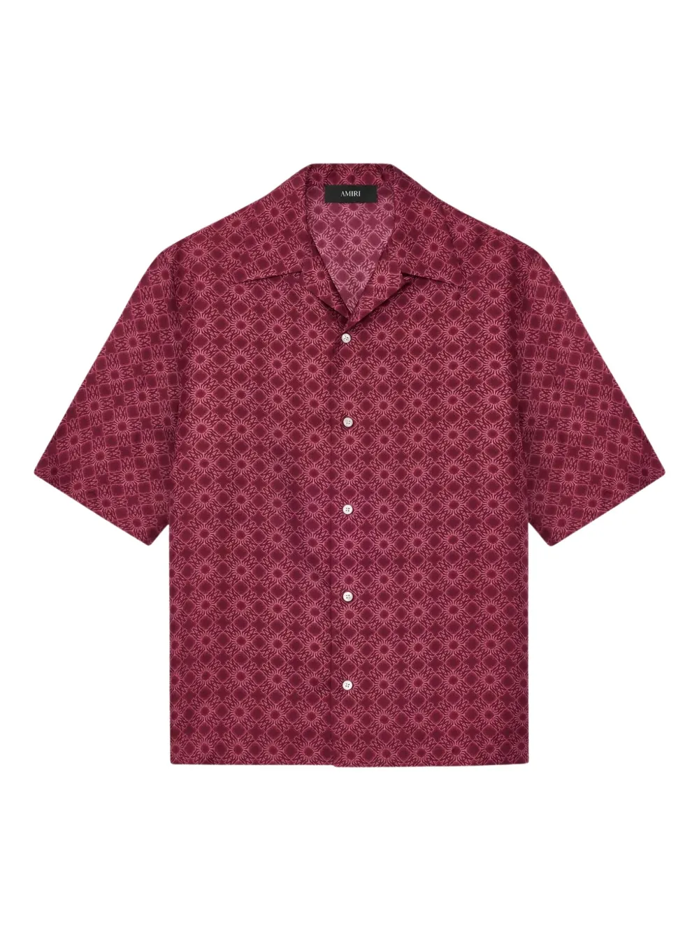 AMIRI collared patterned shirt | Red | Image 1