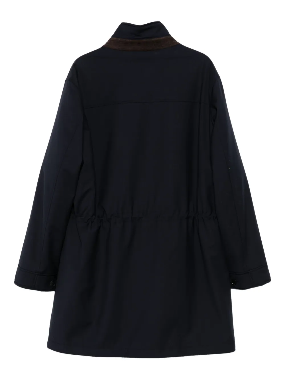 Manzoni 24 button-fastening velvet-collared coat | Single Breasted Coats | Image 2