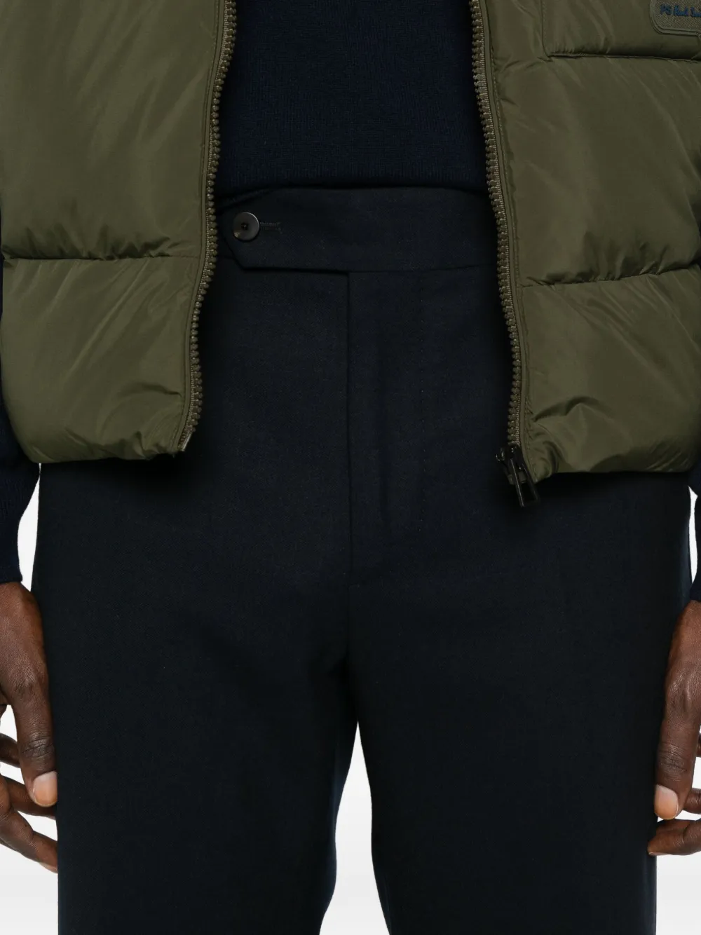 Cellar Door Flat-front Trousers In Black