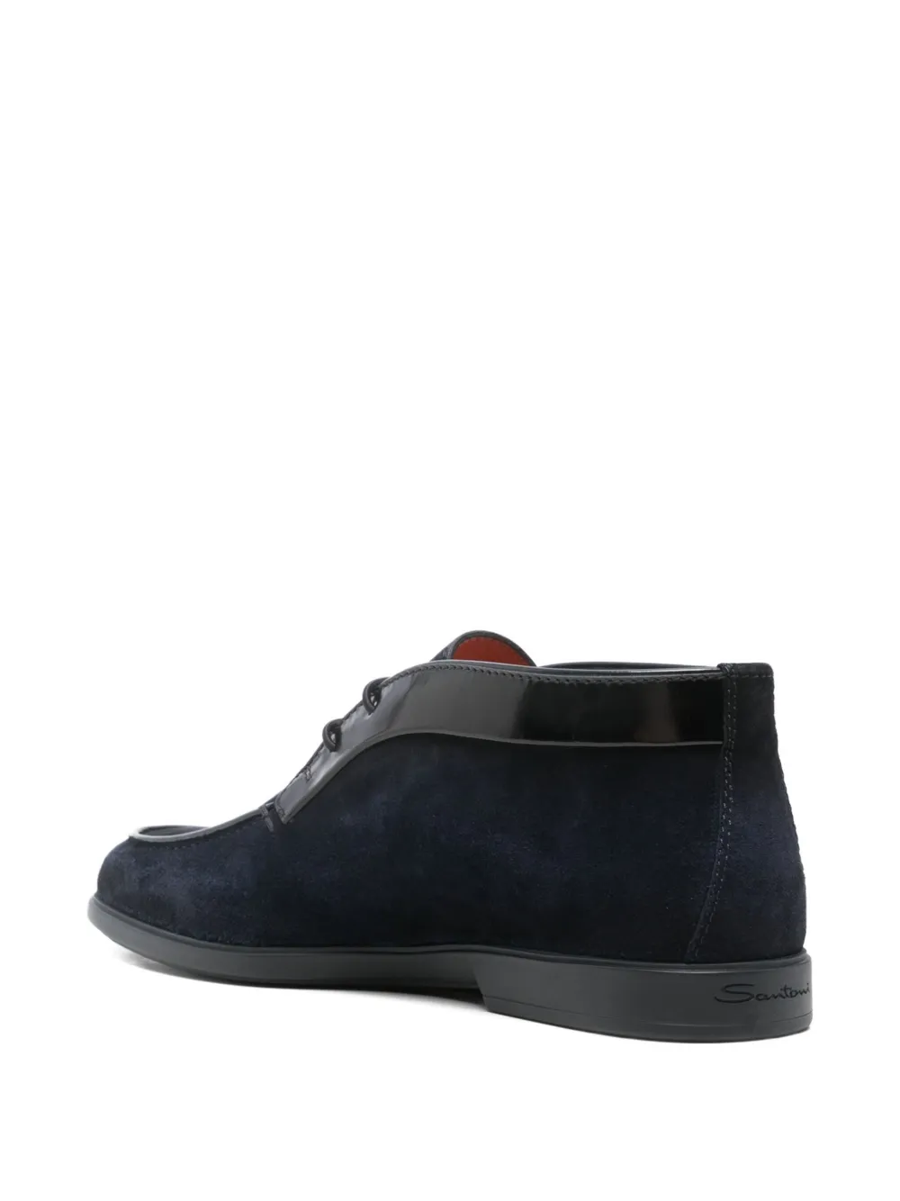 Santoni Veterlaarzen met vlakken Blauw