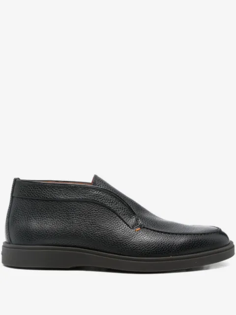 Santoni 粒面皮质沙漠靴