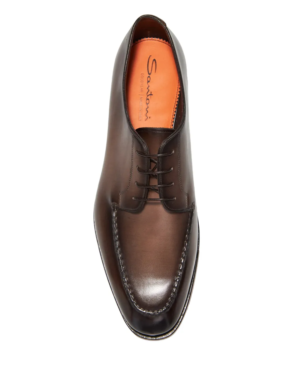 Santoni Derby veterschoenen Bruin