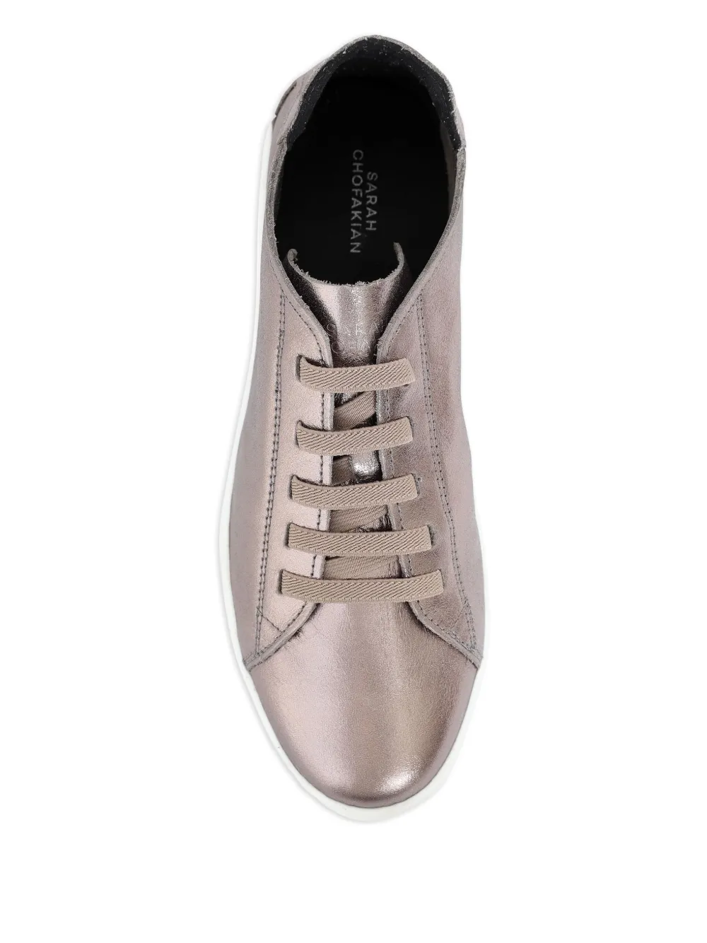 Sarah Chofakian Leren sneakers Zilver
