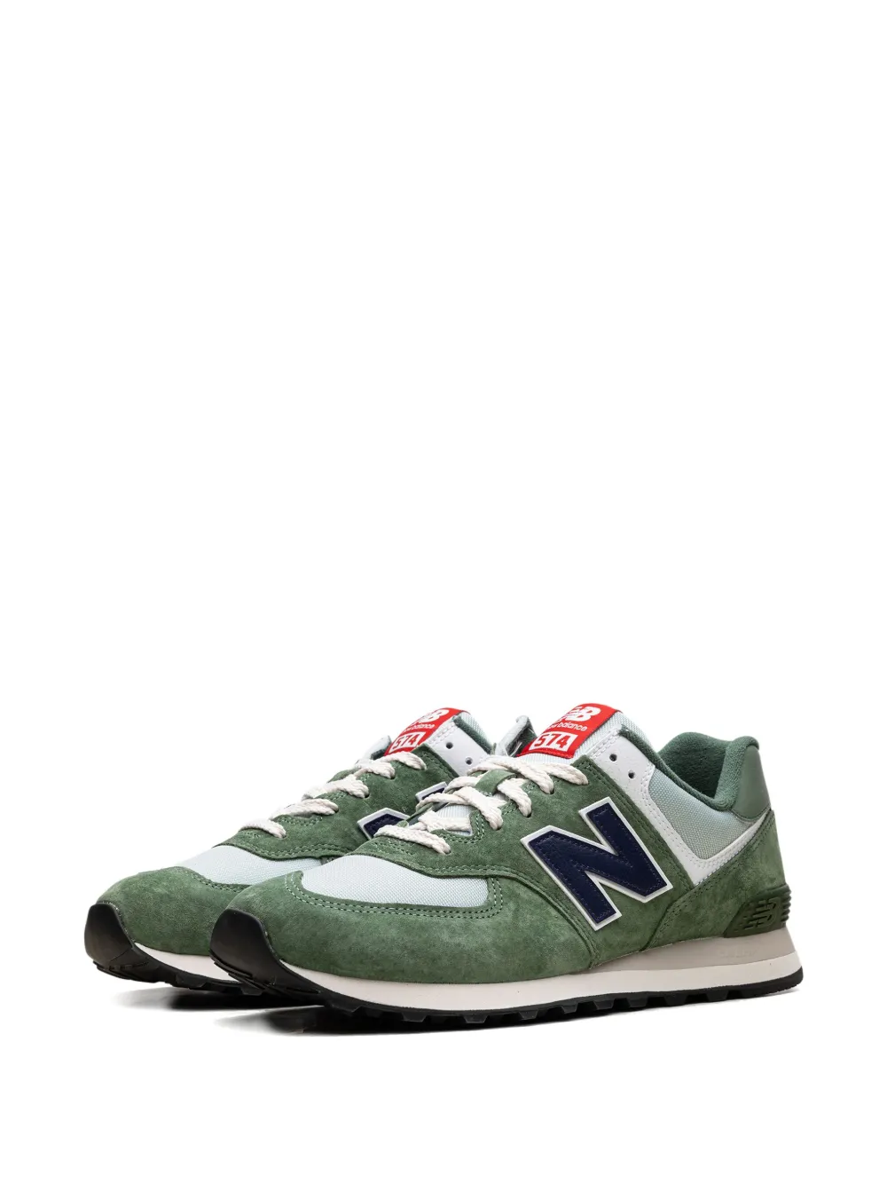 New Balance 574 suede sneakers Green