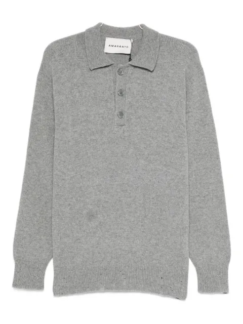 AMARANTO  button polo shirt