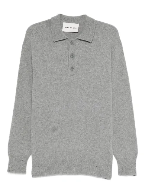 AMARANTO  button polo shirt