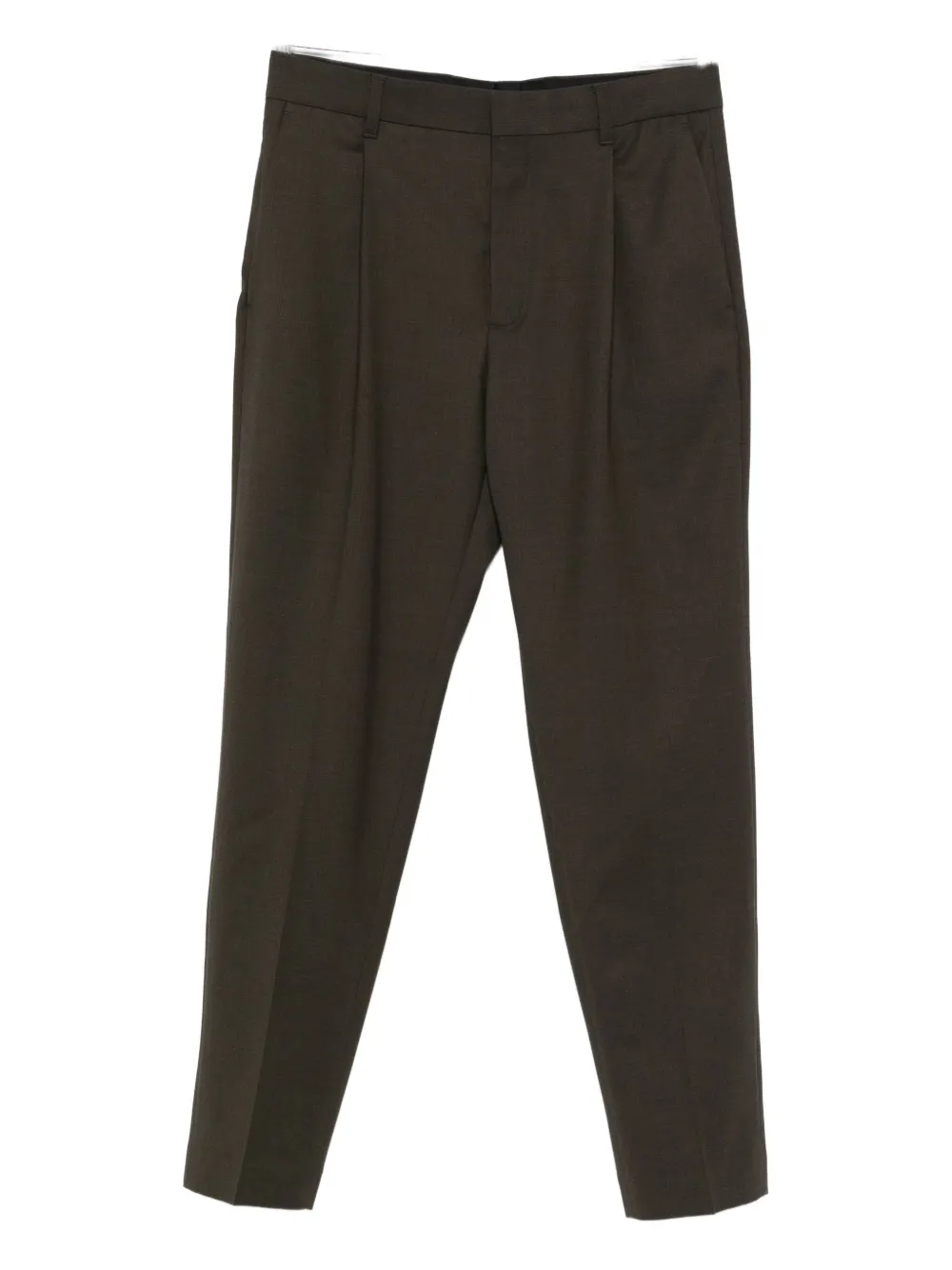 Jacquemus Pleated-front Trousers In Brown