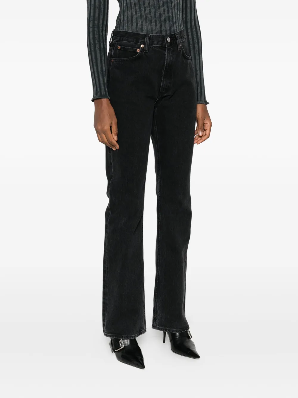 AGOLDE Jeans met vijf zakken Zwart