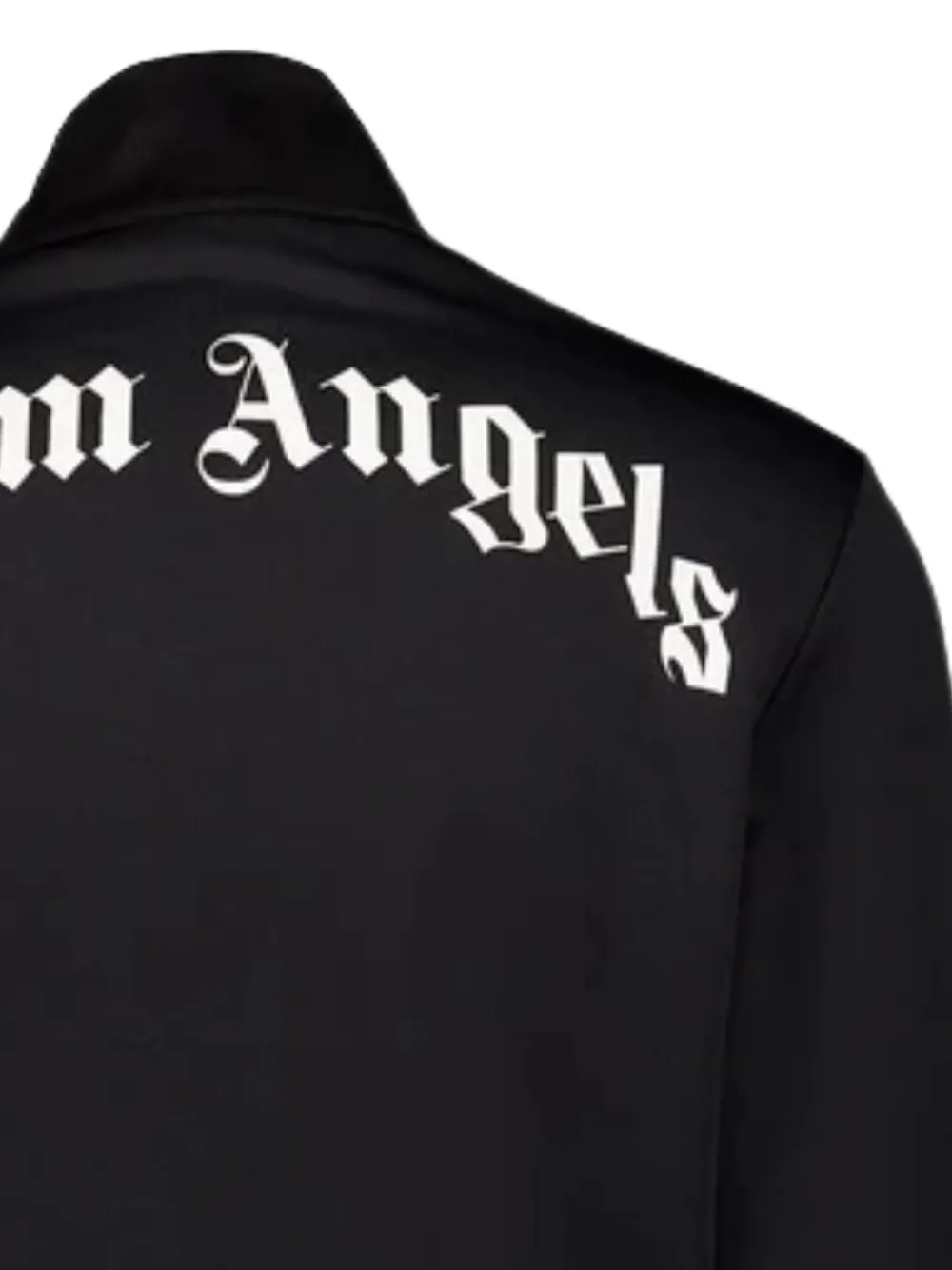 Palm Angels curved-logo track top Zwart