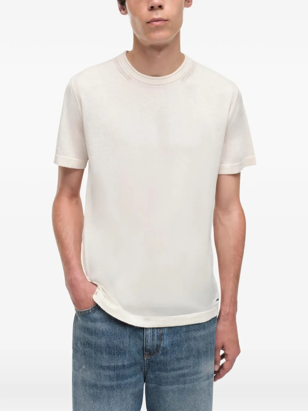 SIMKHAI Nathan T-shirt Beige