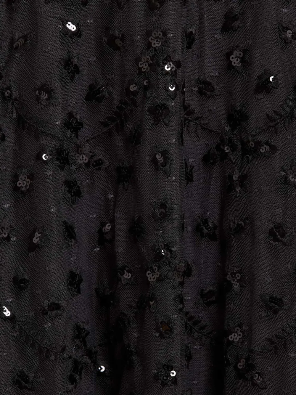 Needle & Thread Maxi-jurk met geborduurde bloemen Zwart