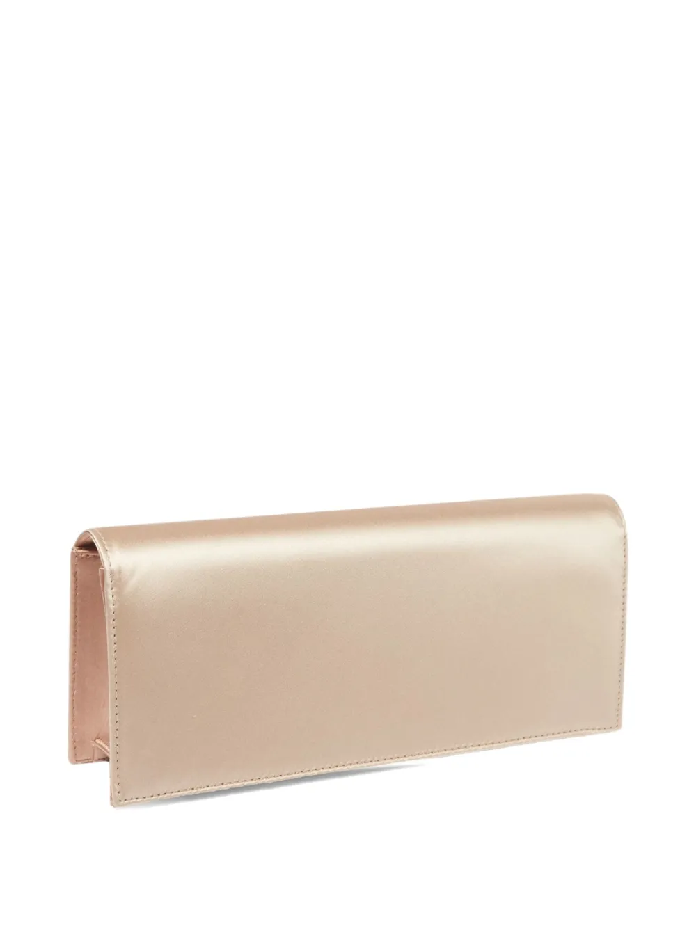 Malone Souliers Vivien satijnen clutch verfraaid met kristallen - Goud